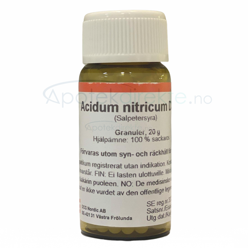 Acidum Nitricum D30 20 Gram Piller ApotekDirekte No