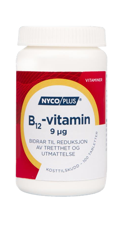 NYCOPLUS B12-VITAMIN 9MCG 100 TABLETTER - ApotekDirekte.no